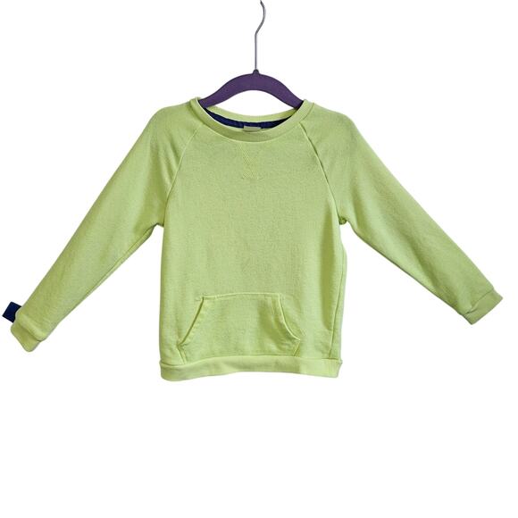 OshKosh B'Gosh Size 5T Crewneck Sweatshirt Spring Green Kangaroo Pocket Everyday - Picture 1 of 5